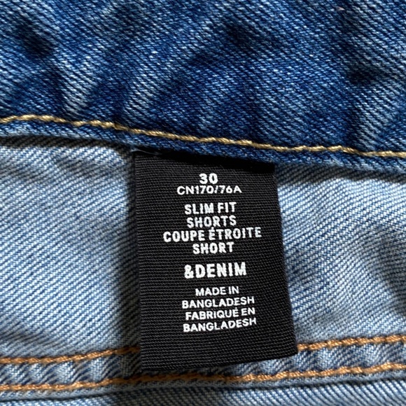 😳SALE😳 &DENIM Slim Fit Mens Shorts - Picture 3 of 4